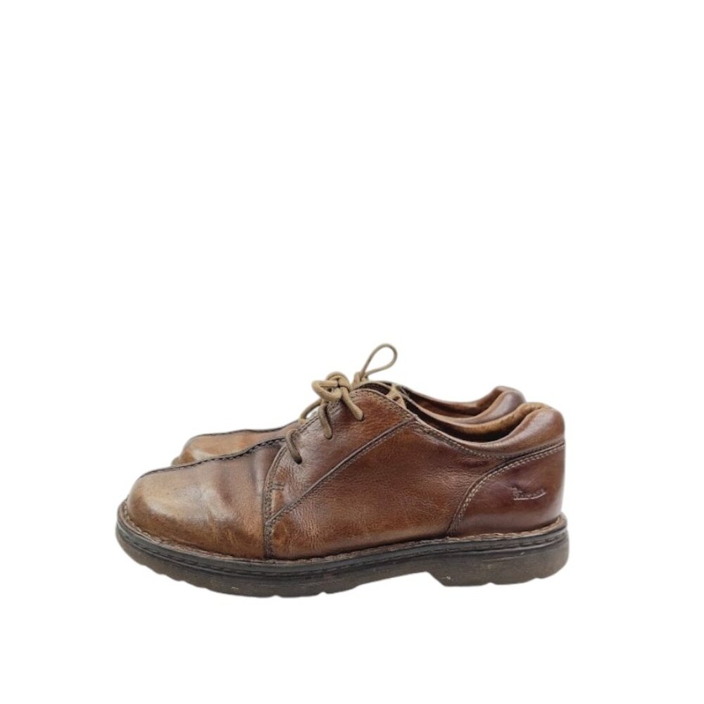 Dr. Martens Men's Brown 8B16 Split Toe Chunky Leather Dress Oxford Shoes Size 11